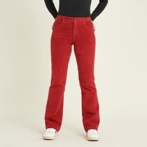 Red Corduroy Bootcut Jeans